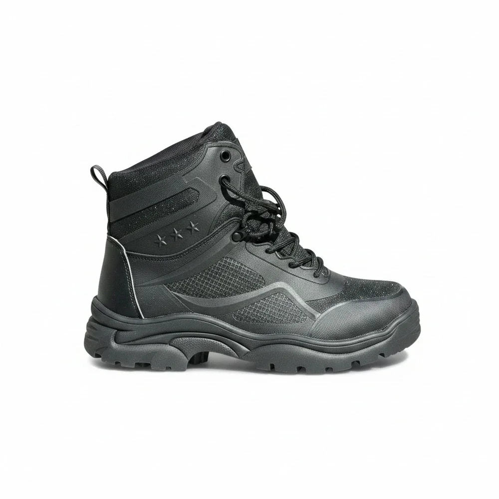 Men's AUVYI Steel Toe Work Boots Wide Toe Lightweight Breathable Size 9